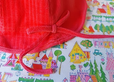 スヌーピーのコーデュロイ生地👒子供帽子 ピンク