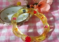1970´s✨お花入りルーサイトバングル