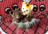 バスケットに入った、2匹の猫ちゃん🐈