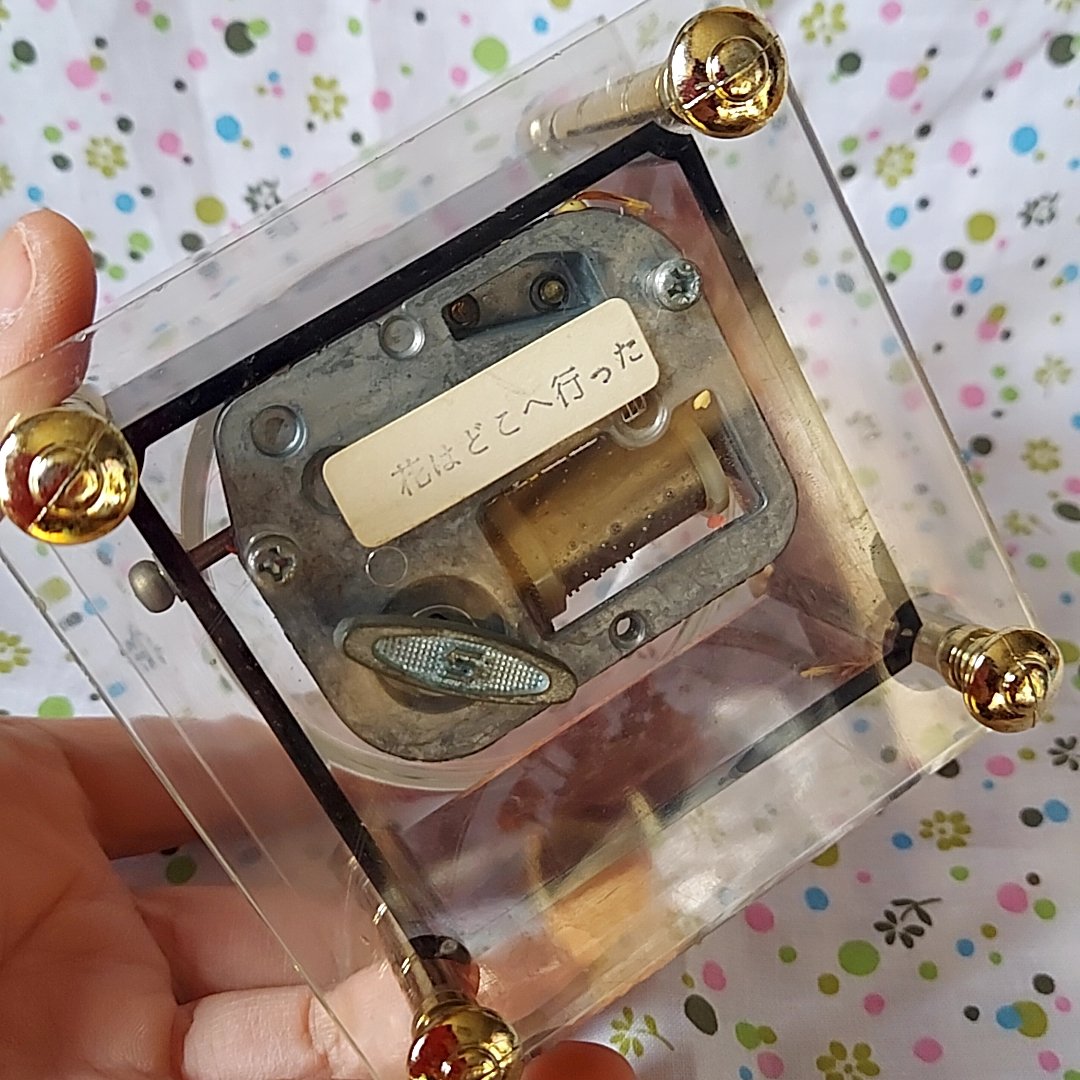 ドーム型オルゴール ドーム型・くるくる回るお花のオルゴール | あんちーくKIDAN STORE