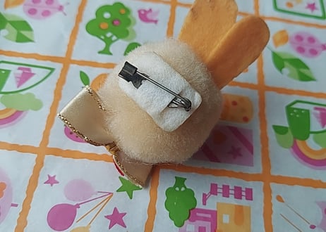 シルバニア風🐰うさぎのマスコットブローチ