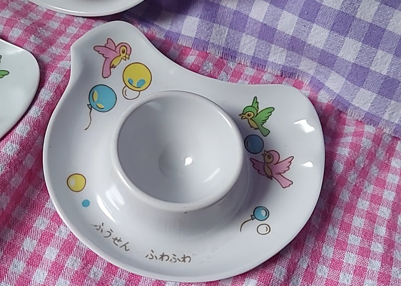 ノリタケのエッグスタンド ノリタケ メラミンのエッグスタンド | eve