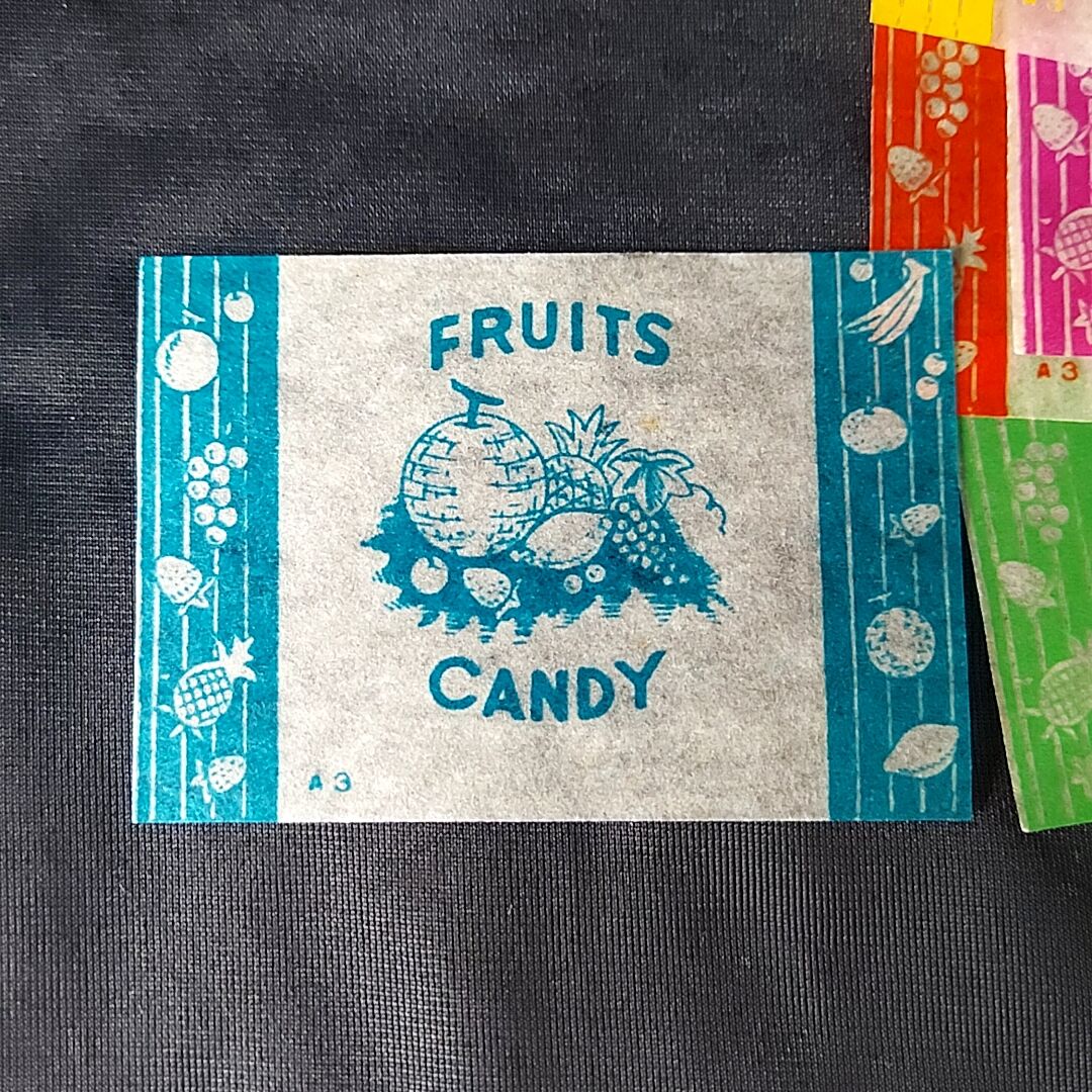 ガム包み紙 昭和30年代 キャンディー空缶 - 印刷物
