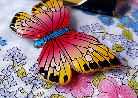 キングマークの昆虫栓抜き　蝶々🦋ピンク
