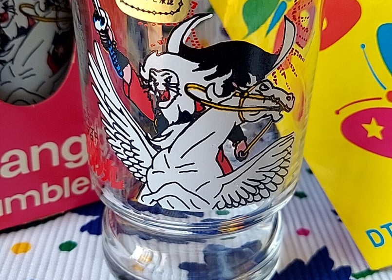 昭和の思い出 快傑ライオン丸 ライオンイラスト 子ども用水筒 500ml 佐々木ガラス・漫画タンブラー・ライオン丸 | あんちーくKIDAN STORE