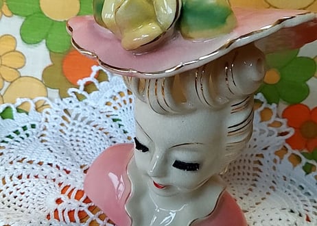 50年代★ヘッドベース ピンク大