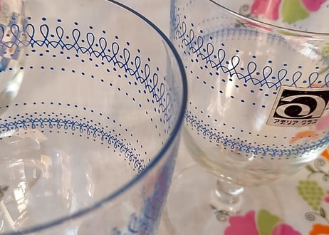 アデリア✩.*˚クルクルコードのワイングラス
