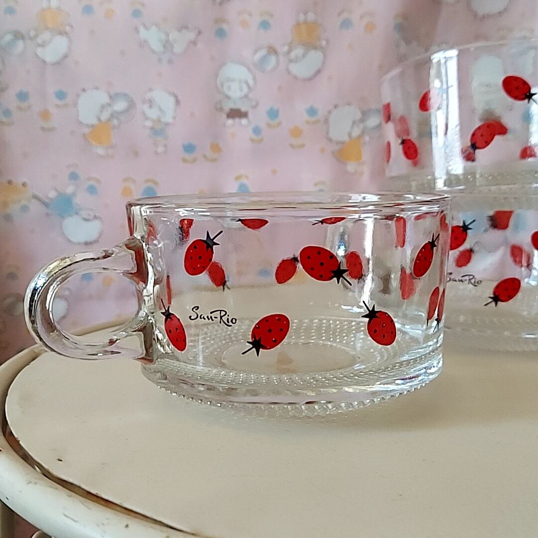 sanrio・ストロベリーファンタジア、ガラスカップ | あんちーくKIDAN STORE