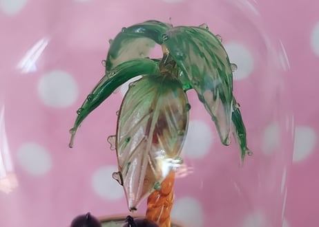 ドーム入り硝子細工🌴黒んぼのオルゴール
