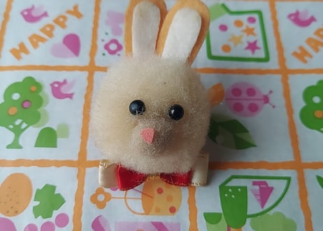 シルバニア風🐰うさぎのマスコットブローチ