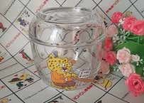 ライオンとネズミの硝子ポット