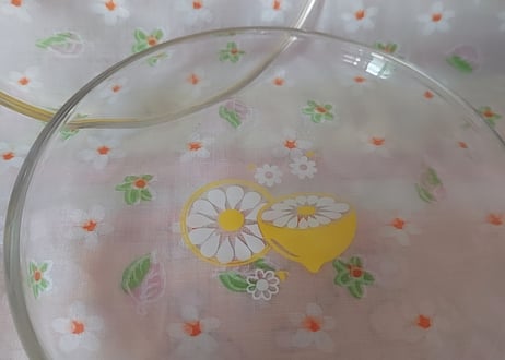 レモンの輪切り🍋硝子の小皿