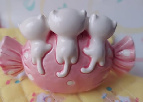 Fancy🍬キャンティにくっつく猫ちゃん貯金箱