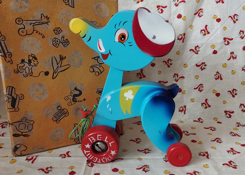 昭和30～40・育児玩具︎‪💕ゾウのカタカタ | あんちーくKIDAN STORE‬