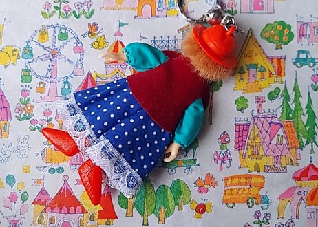 80年代Fancy🩷ᩚGirlファッションDollキーホルダー👧