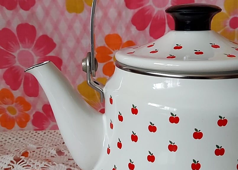 EJIRY🍎りんごのホーローケトル | あんちーくKIDAN STORE