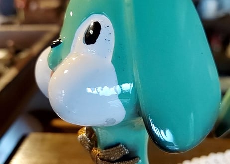エメラルドグリーンと水玉✩.*˚ペアわんちゃん