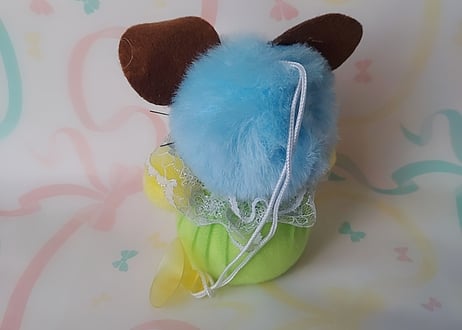 Fancy🐭🌼吸盤付きネズミのマスコット ブルー