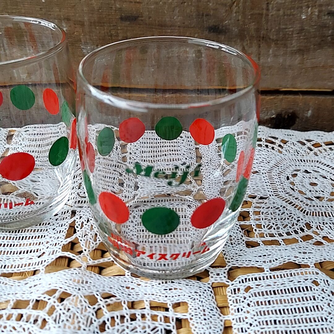 明治時代　アイスクリームコップ　ガラス 明治時代 アイスクリームコップ ガラス 明治アイスクリームの