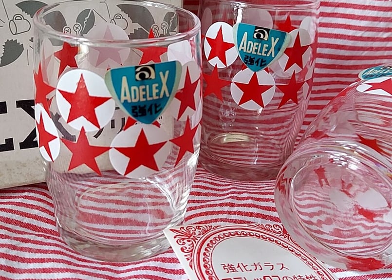 アデリア・アデレックス☆星柄耐熱コップ | あんちーくKIDAN STORE