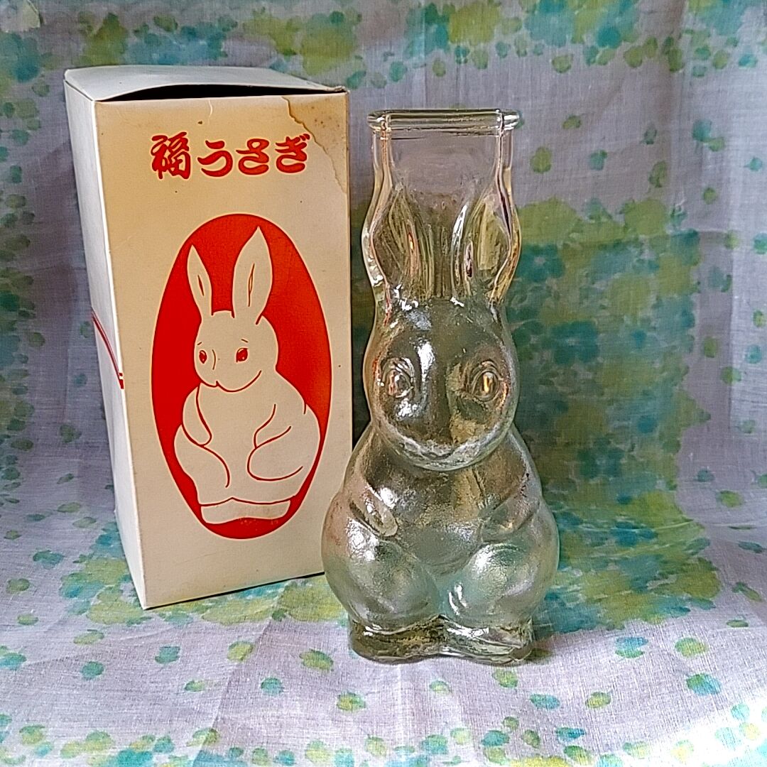 硝子の副うさぎ・貯金箱 | あんちーくKIDAN STORE