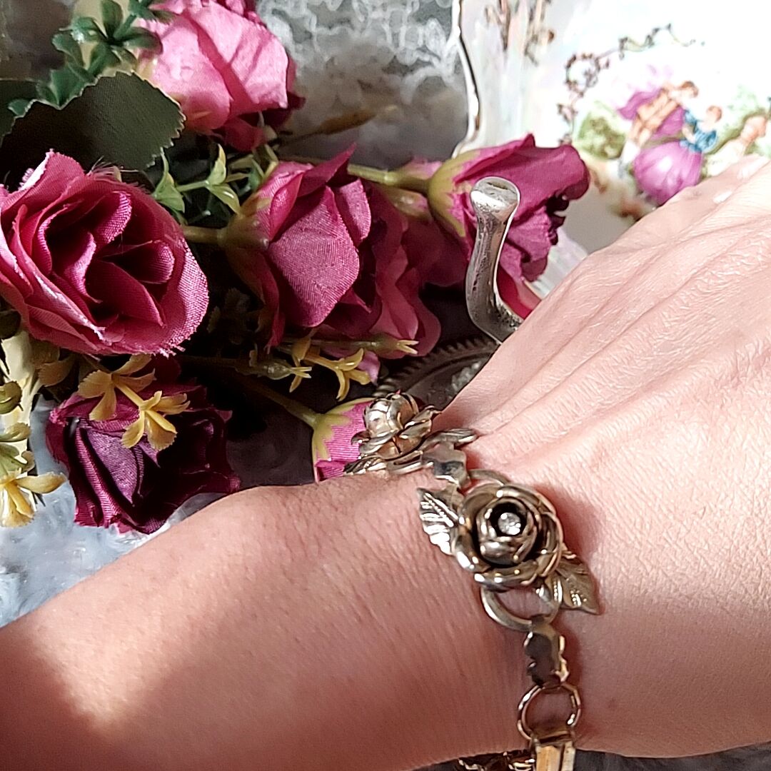 1960´s✨薔薇が連なるVintageブレスレット | あんちーくKIDAN STORE