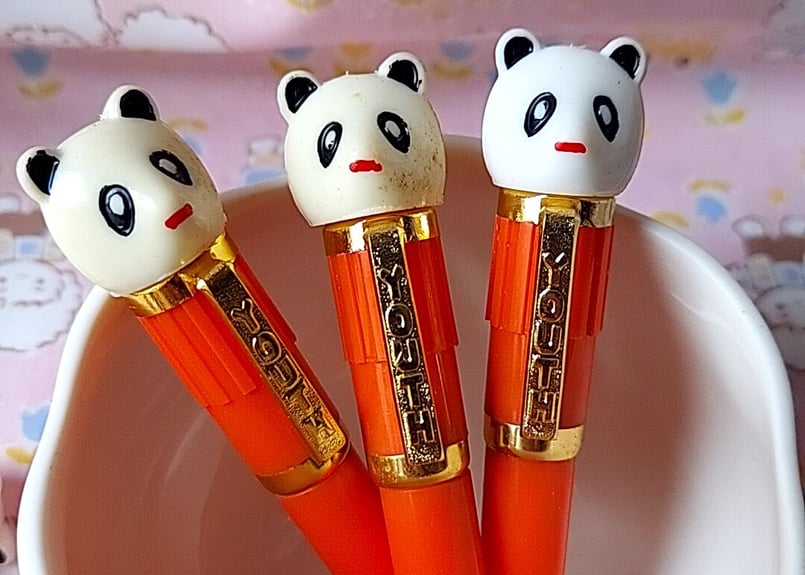 チャイナ製🇨🇳パンダの万年筆 オレンジ | あんちーくKIDAN STORE