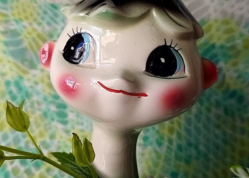 お花みたいなお沙羅の河童陶器 | あんちーくKIDAN STORE