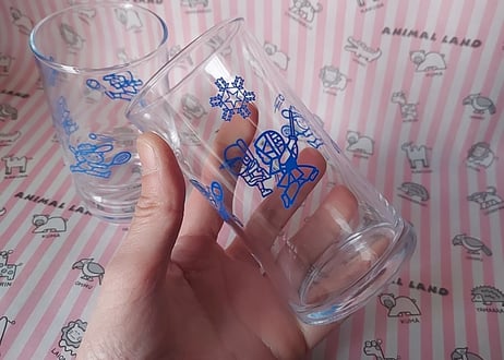 雪印×アデリア❄スポーツのノベルティグラス