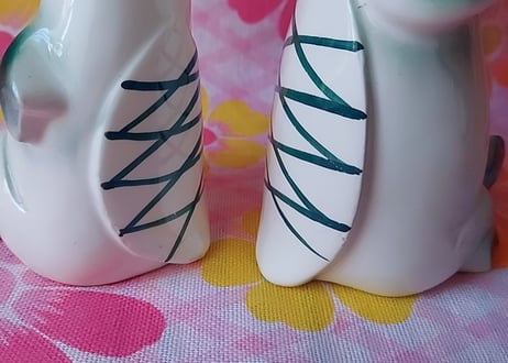 河童のペア🥒陶器の置物