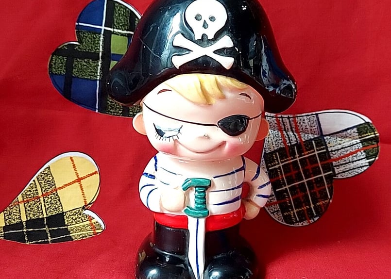 内藤ルネ・キャプテンキッド💎貯金箱 | あんちーくKIDAN STORE