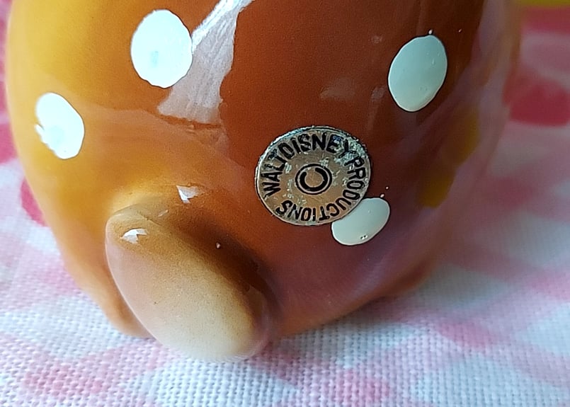 ウォルト・ディズニー💕バンビ陶器の貯金箱 | あんちーくKIDAN STORE