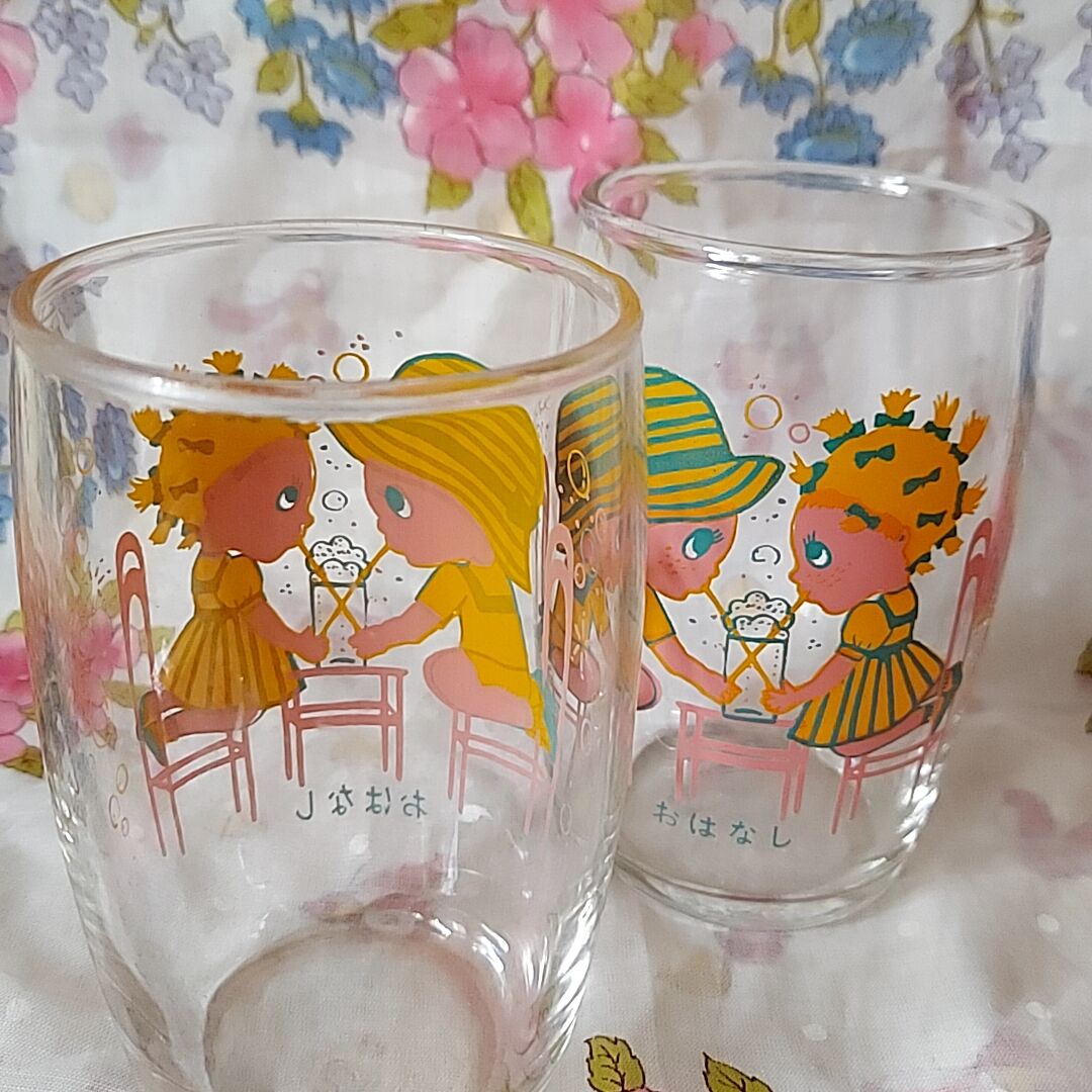 佐々木ストロング・クリームソーダのカップルグラス | あんちーくKIDAN