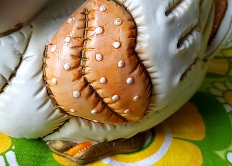 海外輸出用・お花柄のスワンの置物🦢