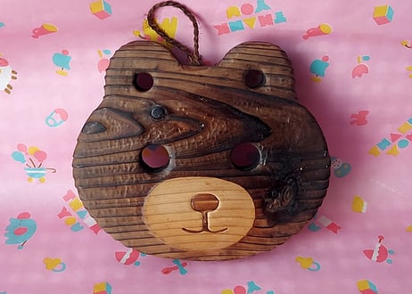 木製、くまの鍋敷き🧸