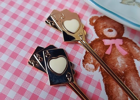 トランプのステンレス♥️♦️♠️♣️ティースプーン