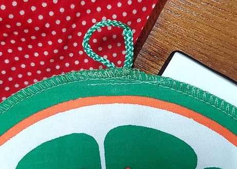 オレンジの輪切り🍊鍋敷き