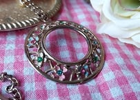 1960´s✩.*˚サークルフラワーVintageペンダント