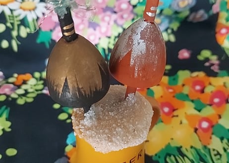 ビールジョッキから黒んぼこけし🍻