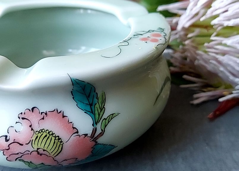 昭和46年✩.*˚パチ物グリコ、九谷灰皿 | あんちーくKIDAN STORE