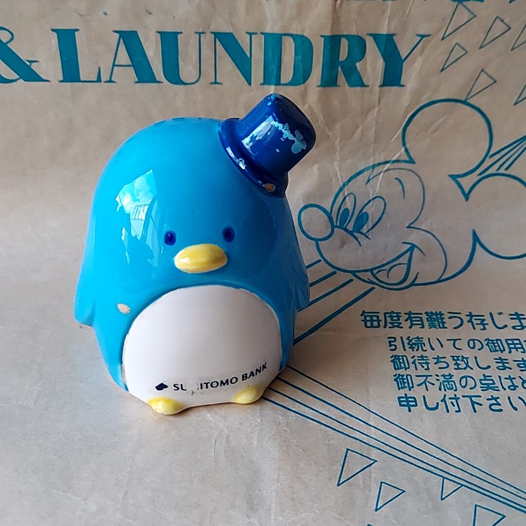 サンリオ - 【非売品】　住友銀行　サンリオ　タキシードサム　陶器　貯金箱 住友銀行 タキシードサム陶器貯金箱 サンリオ 当時物 昭和レトロ