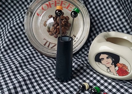 黒子のフルーツピックセット🍇🍓🍑🍉