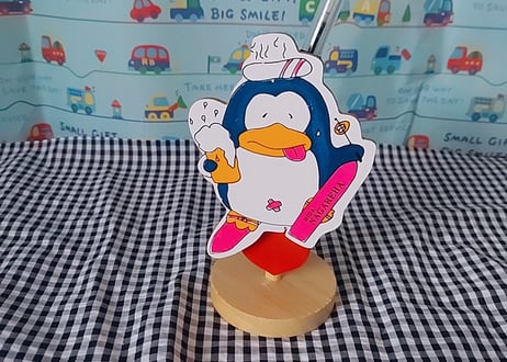 Fancy🐧木製ベンギンのスタンド
