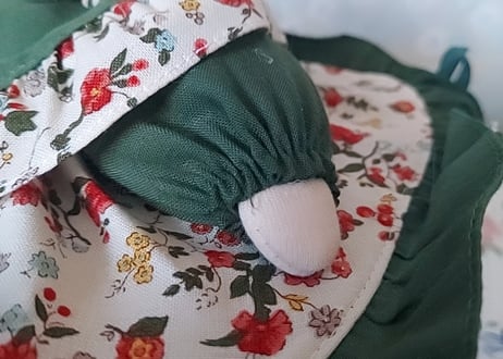 90年FANCY🩷ᩚ女の子DOLLの編み小物入れ