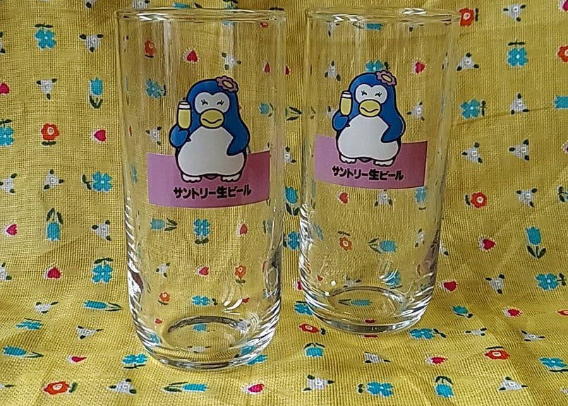 レトロ品　サントリー　パピプペンギンズ　店頭広告用壁掛け Yahoo!オークション -「パピプペンギンズ」(ドリンク) (広告