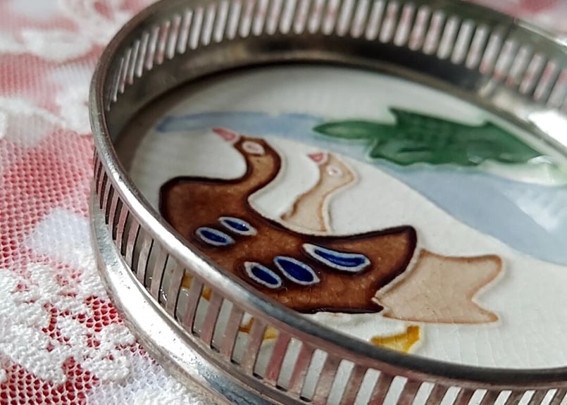 マジョリカタイルのコースター | あんちーくKIDAN STORE