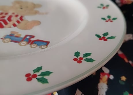 MIKASA🧸テディベアのXmasプレート🎄