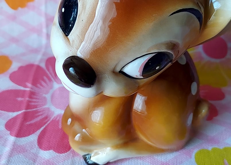 ウォルト・ディズニー💕バンビ陶器の貯金箱 | あんちーくKIDAN STORE