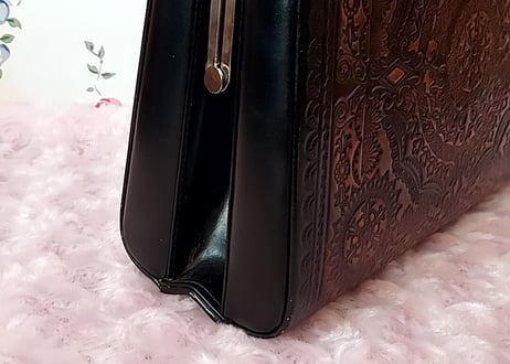 1970´s✨型押しレザーVintagebag
