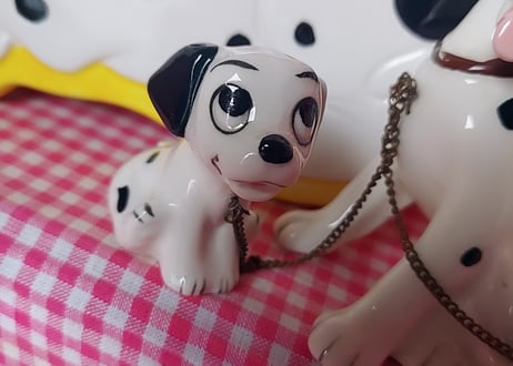 Disney❤わんわん物語・チェーン付き親子の陶器